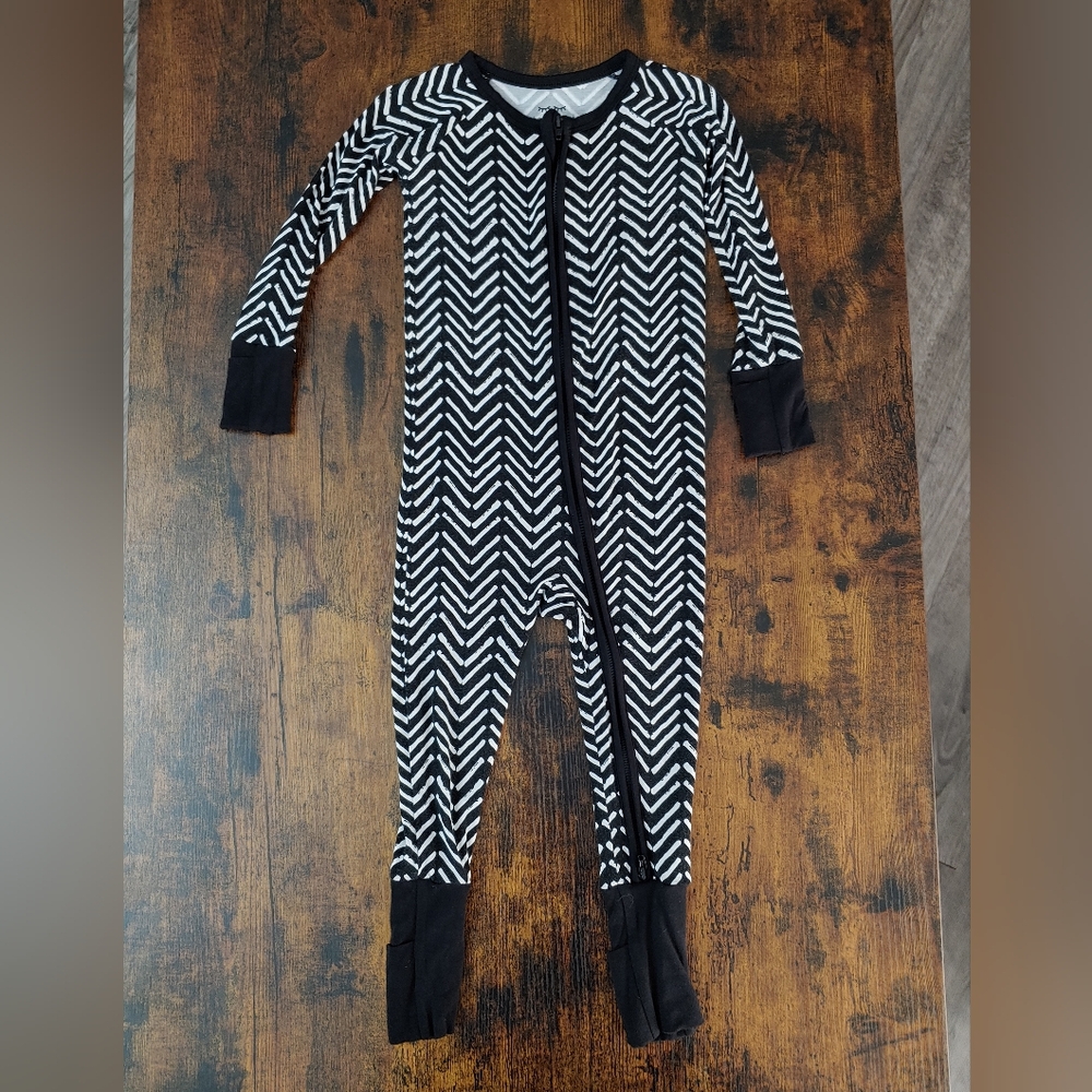 Little Sleepies Chevron Zippy 12-18mo Bamboo
